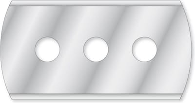 Reserve 3-GATS-kling voor huishoudschraper, 43 x 23 mm kwb 023905