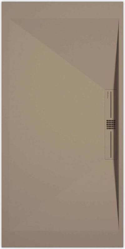 Sanifun douchebak Stone Side Moka Smooth 900 x 700 P