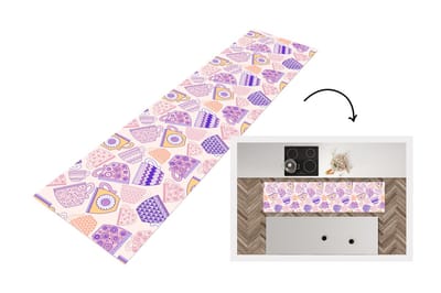 Keukenloper - Loper keuken - Patronen - Theekopjes - Thee - 200x50 cm - Keukenloper vinyl