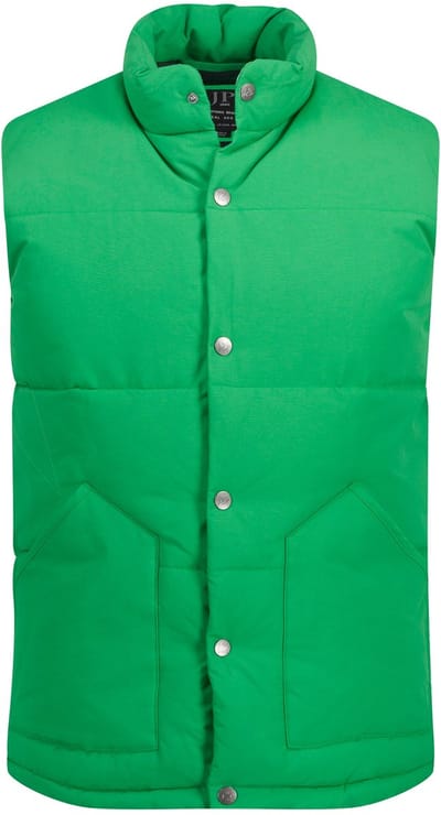 JP 1880 - Heren - Gewatteerde bodywarmer outdoor opstaande kraag rits - Lichtgroen - Maat 3XL