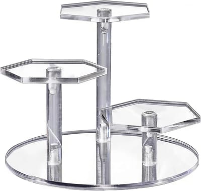 Transparant Acryl Tentoonstellingsplatform voor Parfums en Sieraden, Handgemaakt Display voor Poppen en Accessoires, Drie Weergavemodi