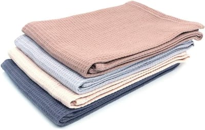 Virtubuy - Keukenhanddoek Set van 4 - Absorberend - 45 x 60 cm - Katoen - Multifunctioneel - Geschikt voor Keuken en Badkamer