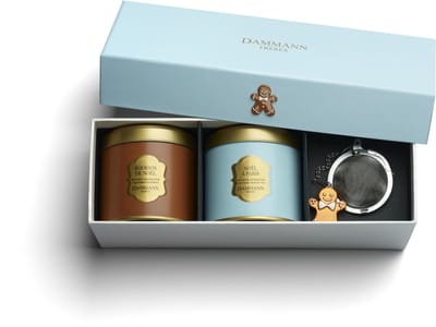 Dammann Frères - Giftbox Noël Givré - 2x40 gram + thee-ei