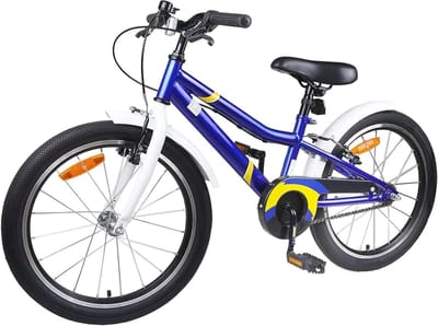 Kinderfiets - Jeugdfiets - Vrije tijd - Verstelbaar stuur en zadel - 20 inch - Blauw Wit