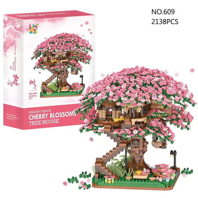 Hoge Kwaliteit Kersenhout Hoge Kwaliteit Boom Hoge Kwaliteit Huis Hoge Kwaliteit Gebouw Hoge Kwaliteit Blokken Hoge Kwaliteit Sakura Hoge Kwaliteit Bloesem With box