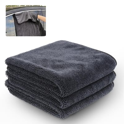 Dailygoods- Douchehanddoek XXL - 3 Stuks - Extra Absorberend Microvezel - Sneldrogend - Reinigingsdoek - Ideaal voor Douche en Auto - Droogdoek