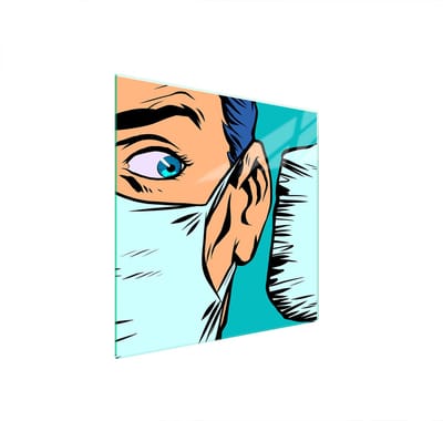 TMK ArtDeko - Beschermende Glazen Plaat - 50x52 - Hittebestendig - Voor Verschillende Kookplaten