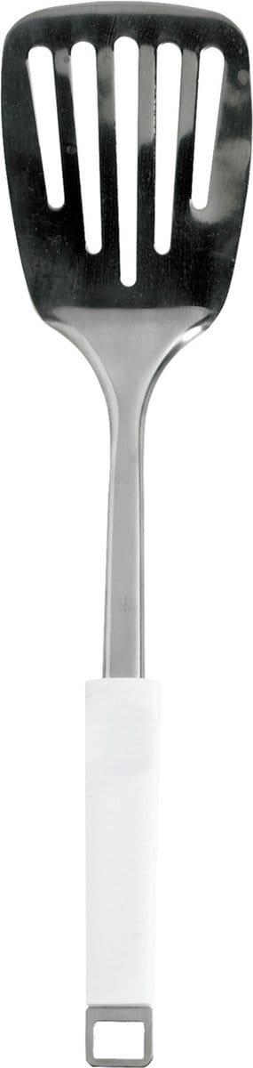 Cosy & Trendy Bakspatel/bakspaan - wit kunststof/RVS zilver - 33 cm - Keukengerei