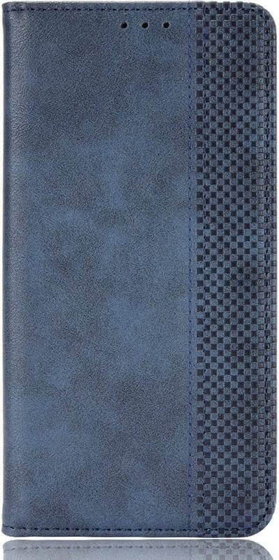 Coverup Hoesje - Geschikt voor Nokia G50 Hoesje - Coverup Vintage Style Book Case - Blauw