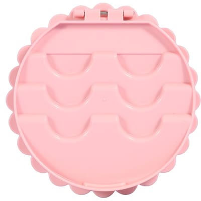 1 stuks Bloemvorm Reizen Draagbare Valse Wimper Opbergdoos Organizer Nepwimpers Draagdoos pink