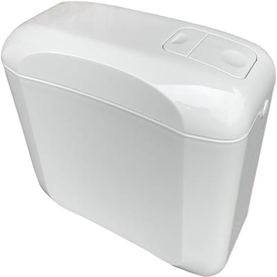 Toiletreservoir - Waterbesparend Reservoir - Toilet Spoelen - Hoogwaardig Kunststof - 3/6 Liter - Wit