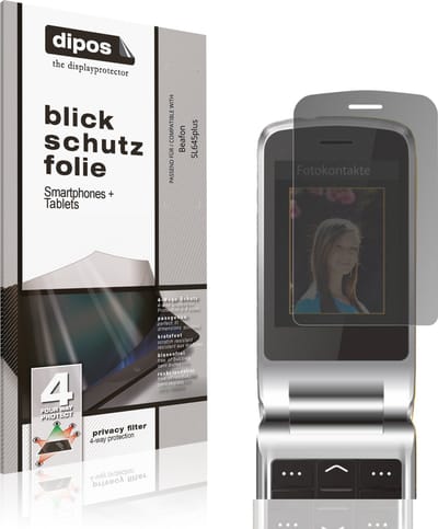 dipos – Matte Privacy Screenprotector geschikt voor Beafon SL645plus | Anti-Spy Beschermfolie