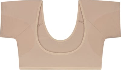 ConfidenceForAll® College Top - Dames Anti Zweet Topje met pads - Maat 38 M - Beige