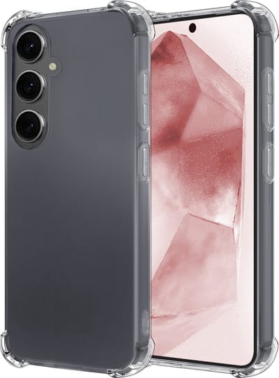 Hoesje - Geschikt voor Samsung Galaxy A55 - Sterk & Shockproof - Siliconen Case - Back Cover - Telefoon Hoes Shock Proof - Transparant