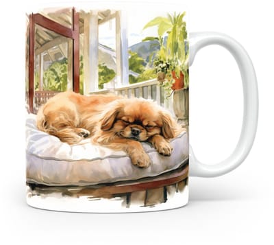 Mok Pekinees Beker voor koffie of tas voor thee, cadeau voor dierenliefhebbers, moeder, vader, collega, vriend, vriendin, kantoor, opa, oma, hond, kerst, sinterklaas, verjaardag