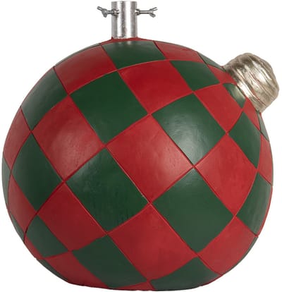 Clayre & Eef Kerstboom Standaard 42x42x43 cm Rood Groen Keramisch materiaal