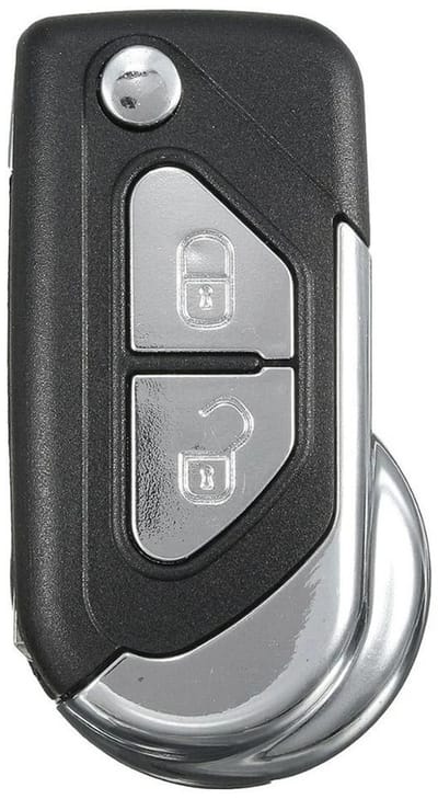 XEOD Autosleutelbehuizing - sleutelbehuizing auto - sleutel - Autosleutel / Geschikt voor: Citroen DS3 - 2 knops VA2
