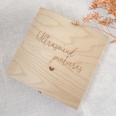 Fien & Feau - Bewaarkistje - Ultrasound pictures - herinneringen
