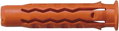 Nylon Pluggen - Montagepluggen - Universele Bevestiging - Voor Alle Materialen - 8x40 mm - Oranje