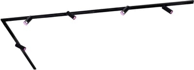 Ledvion - Smart LED Railverlichting 3M + 5 Railspots (4.9W - RGB - Zwart - Dimbaar) - 1-Fase