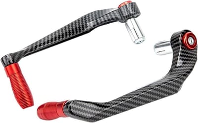 Motorfiets Handkappen - Stuur Beschermers - Veilig Rijden - Aluminium Legering - 7/8 Inch - Rood