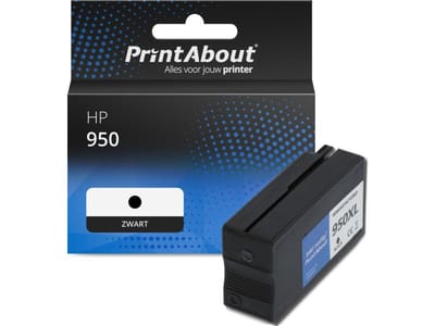 PrintAbout huismerk Inktcartridge 950 (CN049AE) Zwart Geschikt voor HP
