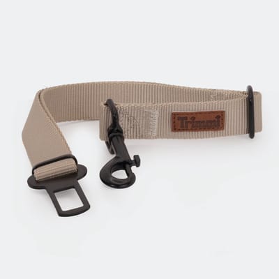 Nylon autogordel zand - Autogordel hond - Autogordel verlengerstuk - Autogordel clip - Autoriem hond - Autoriem hond autogordel - Gordelclip - Gordel - hondenhalsband met naam - Halsbanden, riemen & tuigen - Trimmi