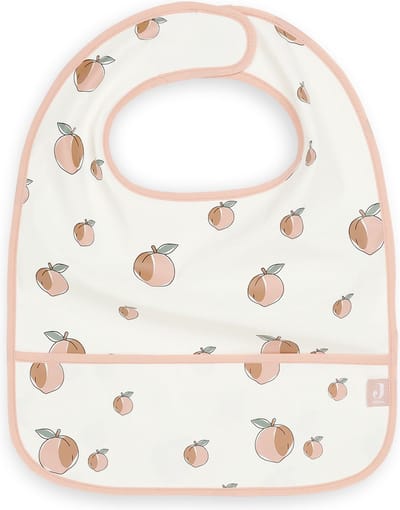 Jollein - Slab Waterproof (Peach) - Polyester - Polyurethaan - Slabbetjes Baby - 2 Stuks - 40 cm