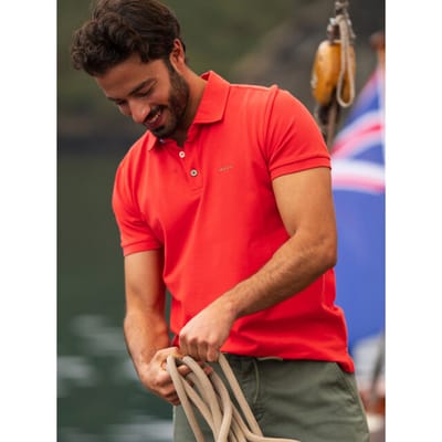 NZA New Zealand Auckland - Polo Korte mouw - Heren - M - rood - Katoen - 26CN150