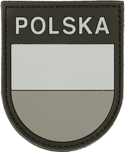 Embleem 3D PVC Polska grijs