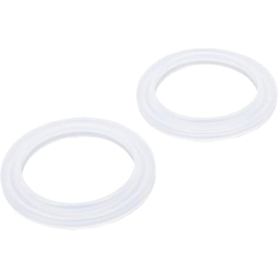 2 Pièces Anneau de Vapeur en Silicone 51mm Remplacement pour Joint de Porte-Filtre de Machine à Café Petrus PE3320 3606 white