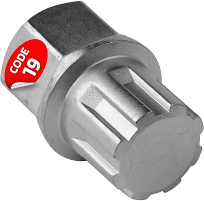 SW-Stahl 02381L-20 Wielslotadapter 19" | Geschikt voor BMW | Gereedschap voor het verwijderen van wielsloten | Wielslotverwijderaar | Wielslotsleutel