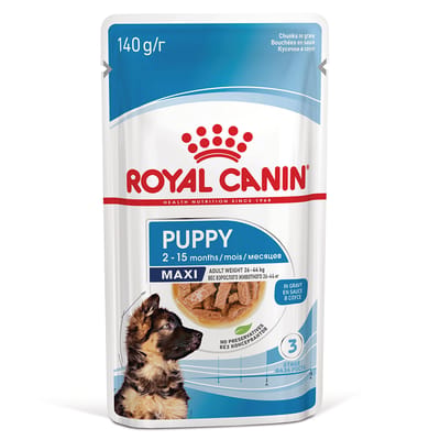 Royal Canin Maxi Puppy in Saus - Hondenvoer - 10x140g - Nat puppyvoer