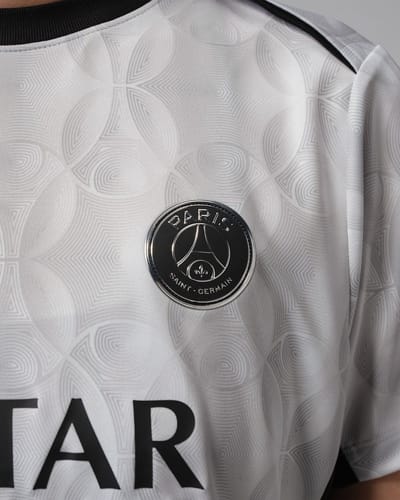 Nike Paris Saint-Germain Academy Pro Night Edition Jordan Dri-FIT warming-up voetbaltop met korte mouwen - Voetbalshirt - Maat L - Medium Grey/Zwart/Zwart / Grijs Zwart - Paris Saint-Germain - Voetbal - Unisex Voetbalshirt