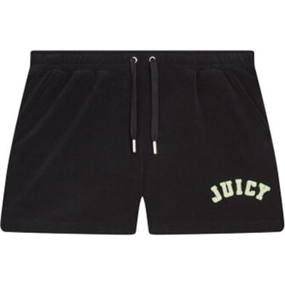 Juicy Couture Juicy Couture Perkin Drawstring Shorts With Juicy Branding ZWART - Maat S