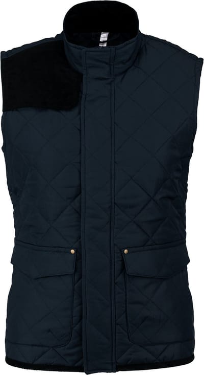 Kariban Gewatteerde damesbodywarmer K6125 - Navy / Black - XXL