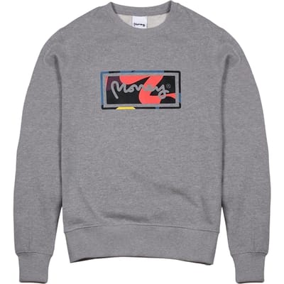 Money Uniseks geborduurd logosweatshirt voor volwassenen (Grijze Melange)