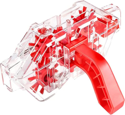 Fietskettingreiniger - Professionele reinigingsborstelset - Rood kunststof - Met tandwielborstel - Dieptereinigingstool voor mountainbikes, racefietsen en andere fietsen