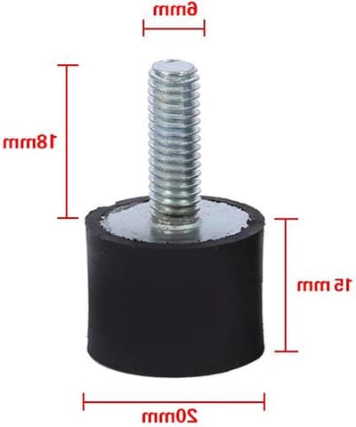 Rubber Bevestigingsmiddelen - 4 Stuks M6 Antivibratie Isolatoren en Schokdempers voor Stille Blokken en Coils