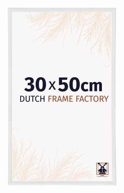 Fotolijst 30x50 cm - Kunststof - Wit Hoogglans - Angers