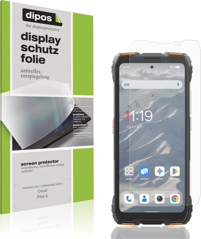 dipos – 4x Matte Beschermfolie geschikt voor Oscal Pilot 6 | Krasbestendige & antireflecterende Screenprotector Ultra-Thin