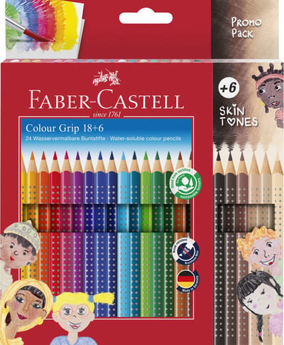 Faber-Castell kleurpotloden - Grip - 24 kleuren - FC-112819