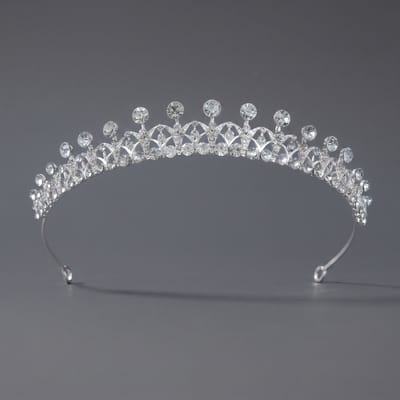 Kroon voor dames-Prinsessenkroon-Diadeem-Kroon-Strass-Elegant en Duurzaam - Geschikt voor Verschillende Gelegenheden-Haarsieraad-Stijl 107