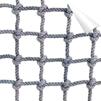 Klimnet Touw - Speelnet Valbeveiliging - Buiten Spelen - Slijtvast Polyamide - 4 x 5m - Zwart
