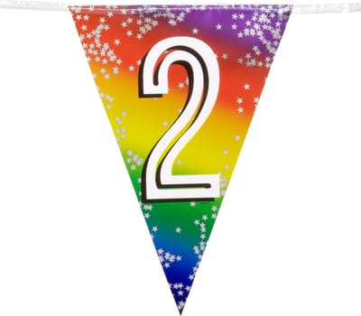Boland - Folievlaggenlijn Rainbow '2' - Regenboog - Regenboog