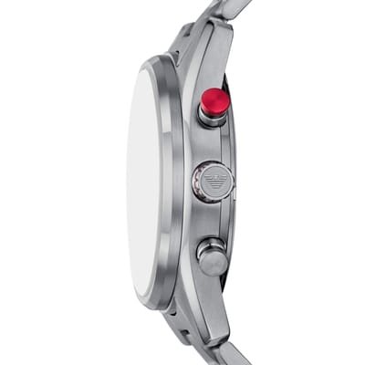 Emporio Armani Racer AR11676 Horloge - Staal - Zilverkleurig - Ø 42 mm