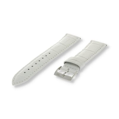 Morellato PMX017BOLLE IG Horlogebandje - Leer - Wit - 12 mm