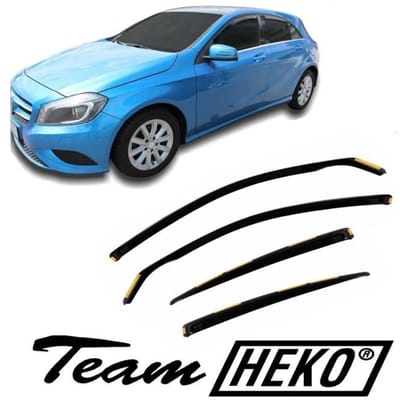 Déflecteurs d'air - J&J AUTOMOTIVE - Heko - Fumé - Pour Mercedes A Classe W176 2012-2018 - Installation facile