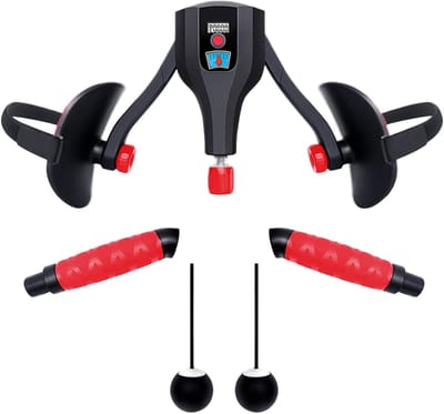 Bekkenbodemtrainer - Dijtrainer - Spierversterking - Verstelbare weerstand - 34 x 24 x 12 cm - Zwart Rood