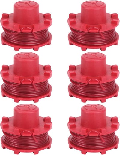 6 Stuks Reservedraadspoelen voor Grastrimmer - 2 mm Dikte, 8 m Lengte